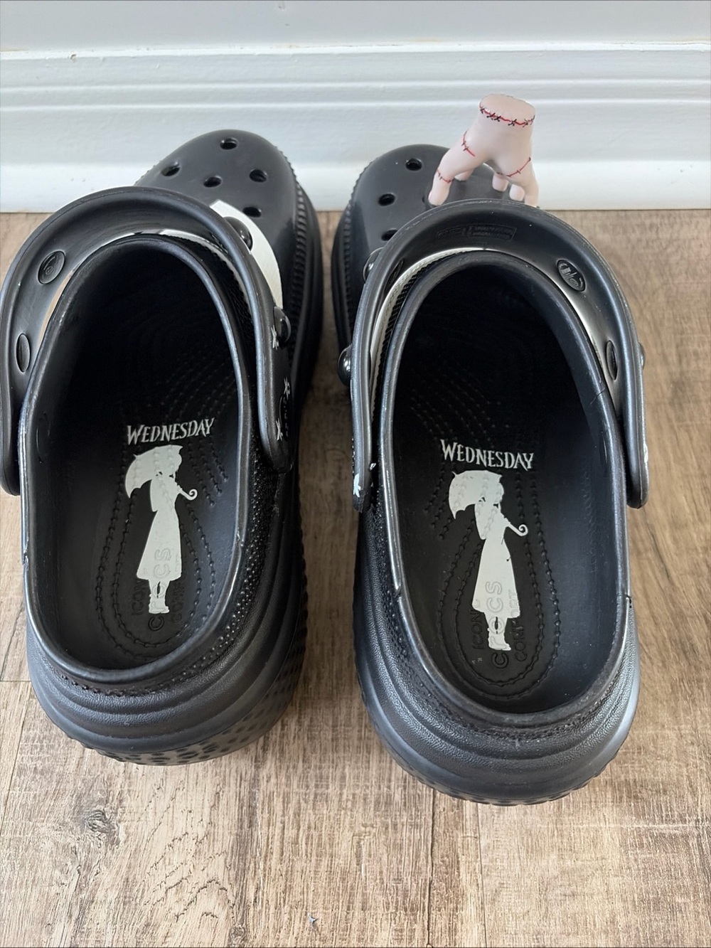 WEDNESDAY ADDAMS X CROCS STOMP CLOGS - Size 6 Mens Size 8 Women's - New Other - Picture 8 of 15